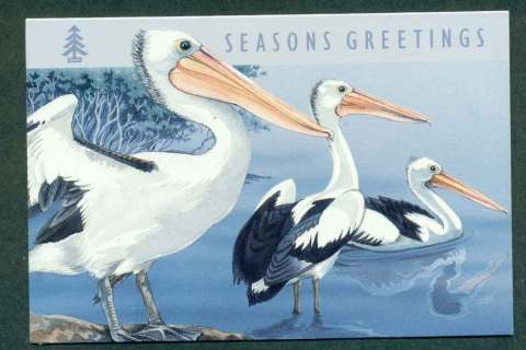 Australia-1994-Xmas-Greetings-Card-Pelican