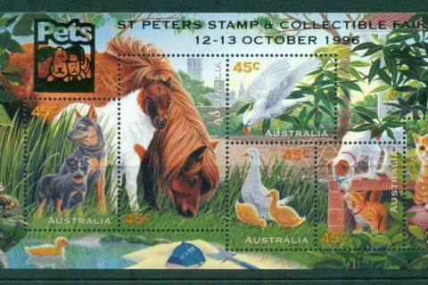 Australia-1996-Pets-MS-Opt-St-Peters-MUH-Lot27074