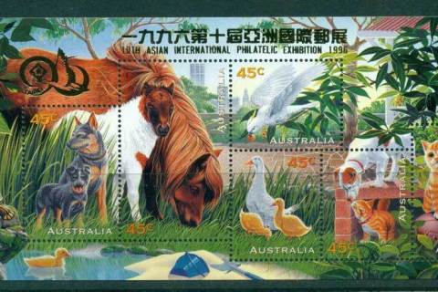 Australia-1996-Pets-MS-Opt-Taipei-MUH-Lot27075