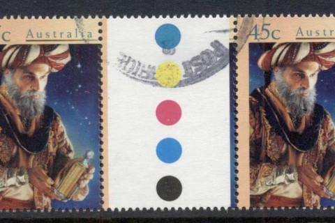 Australia-1996-Xmas-45c-gutter-pr-FU