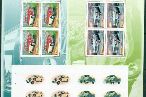Australia-1997-Classic-Cars-4x-Booklet-Panes-ex-Prestige-Booklet-PB1-MUH-lot34161