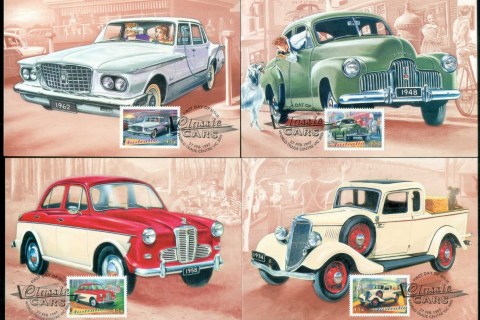 Australia-1997-Classic-Cars-4x-Maxicard-lot80508