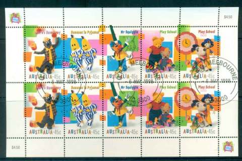 Australia-1998-Childrens-television-MS-FDI-CTO-lot52120