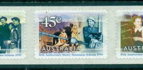 Australia-1999-Snowy-Mountain-Scheme-PS-coil-str-4-label-MUH-lot34212