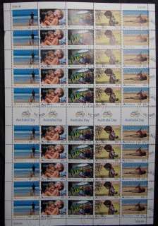 Australia-2011-60c-Australia-Day-Str-5-CTO-Sheet-FV-30-lot48830