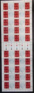 Australia-2011-60c-Greetings-Love-pairs-CTO-Sheet-FV-30-lot48925