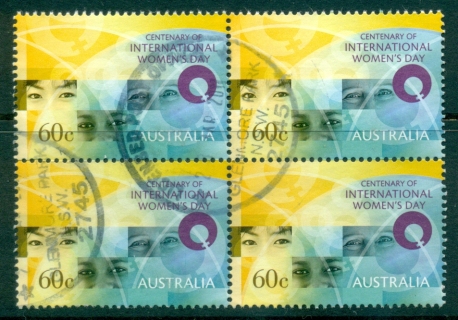 Australia-2011-Internaioinal-Womens-Day-Blk-4-FU-lot34351