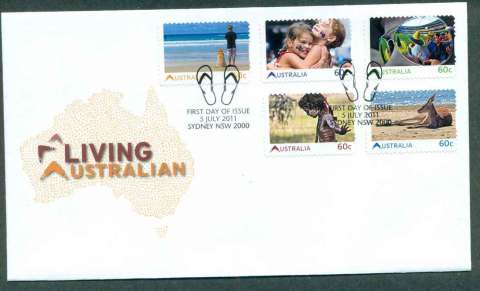 Australia-2011-Living-Australian-PS-FDC-lot50635