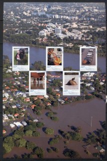 Australia-2011-Premiers-Flood-Relief-sheet-ex-Yearbook-MUH