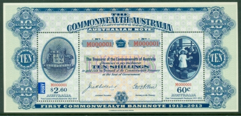 Australia-2013-First-Commonwealth-Banknote-MS-MUH