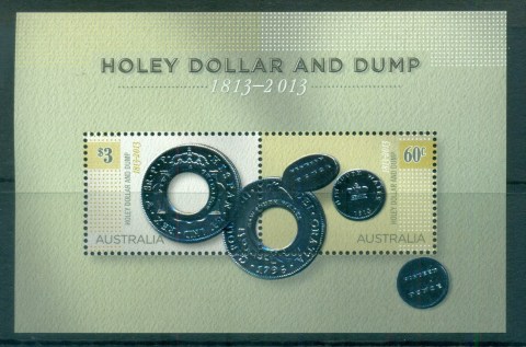 Australia-2013-Holey-Dollar-Dump-Bicentenary-MS-MUH