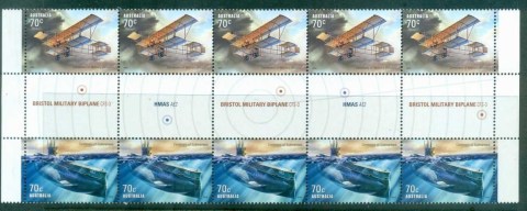 Australia-2014-Centenary-of-Military-Aviation-Submarines-Gutter-str-10-MUH-lot81784