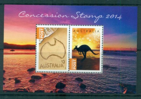 Australia-2014-Concession-Stamps-ex-Yearbook-MS-MUH