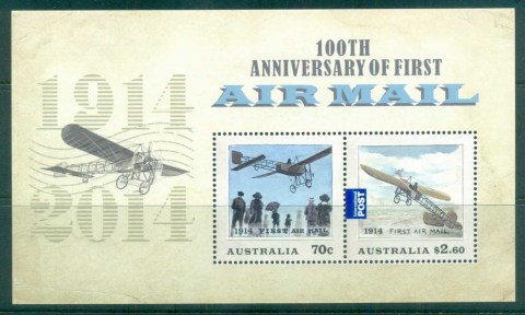 Australia-2014-First-Airmail-100th-Anniversary-MS-MUH