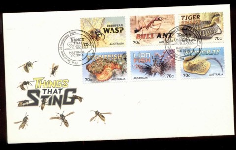 Australia-2014-Things-That-Sting-FDC