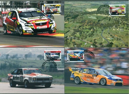 Australia-2012-50-Years-Racing-at-Bathurst-4x-Maxi-cards-lot54480
