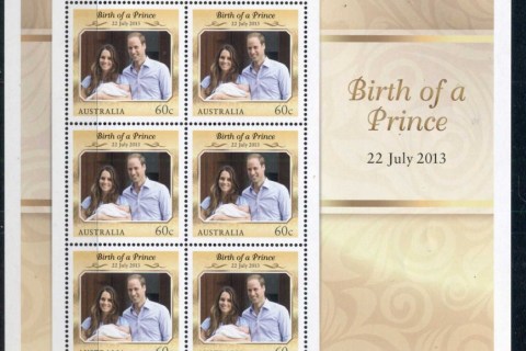 Australia-2013-Birth-of-a-Prince-sheetlet-MUH