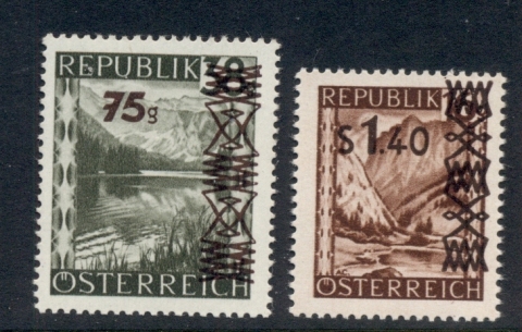 Austria-1947-Views-Surcharged-MUH