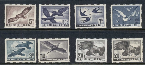 Austria-1950-53-Air-Mail-Birds