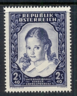 Austria-1952-Letter-Writing-MUH