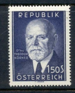 Austria-1953-Theodor-Korner-MUH