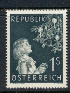 Austria-1954-Xmas-MUH