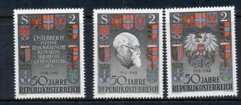 Austria-1968-Republic-50th-Anniversary-MUH