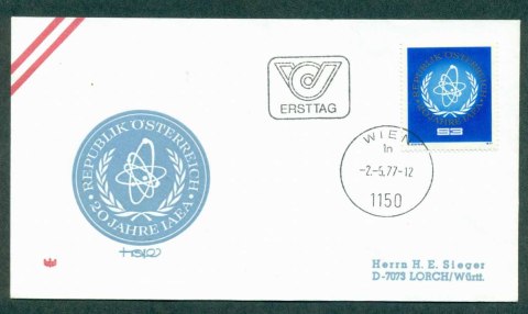 Austria-1977-Atomic-Energy-Agency-FDC-lot32234