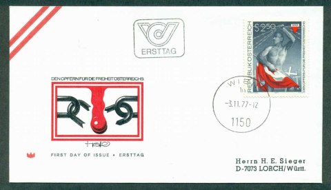 Austria-1977-Martyrs-for-Austrias-Freedom-FDC-lot32241