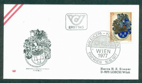 Austria-1977-Papermakers-FDC-lot32240