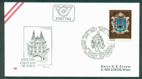 Austria-1977-Schwanenstadt-350th-Anniv-FDC-lot32235