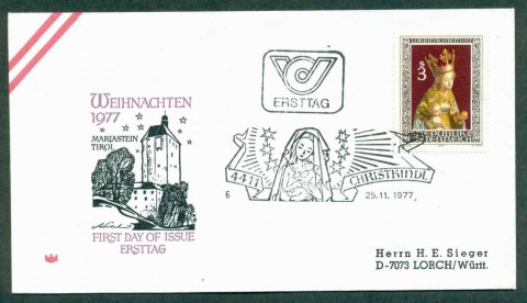 Austria-1977-Xmas-FDC-lot32242