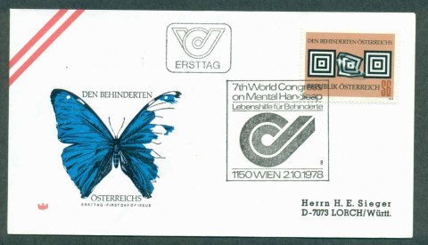 Austria-1978-Aid-to-handicapped-FDC-lot32262