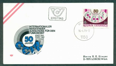 Austria-1978-CCIR-Radio-FDC-lot32272