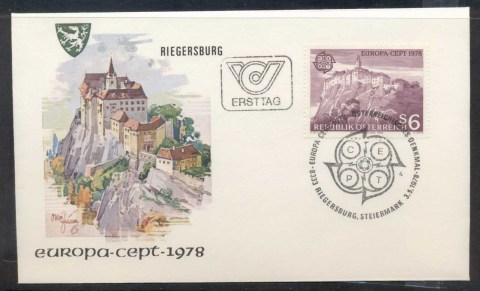 Austria-1978-Europa-Architecture-FDC