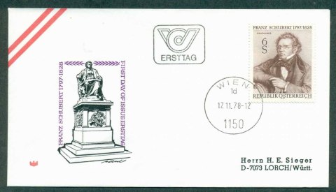 Austria-1978-Franz-Schubert-FDC-lot32266