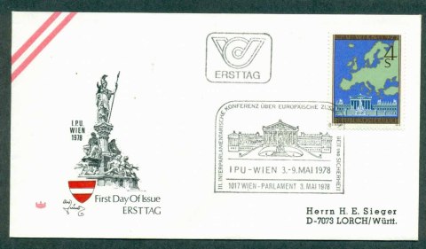 Austria-1978-Interparliamentary-ConferenceFDC-lot32253