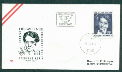 Austria-1978-Lise-Meitner-FDC-lot32265