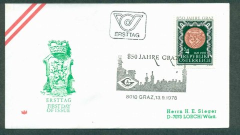 Austria-1978-Seal-of-Graz-FDC-lot32261