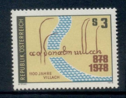 Austria-1978-Villach-1100th-Anniversary-MUH