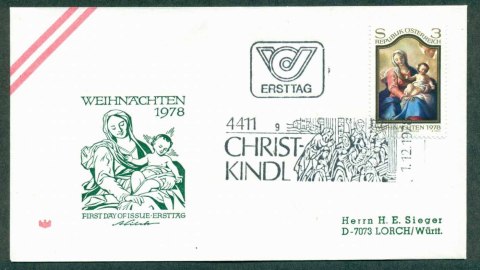 Austria-1978-Xmas-FDC-lot32267