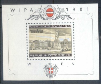 Austria-1981-WIPA-Stamp-Ex-MS-MUH