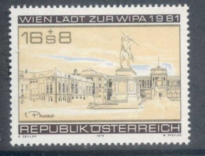 Austria-1981-WIPA-Stamp-Ex-MUH