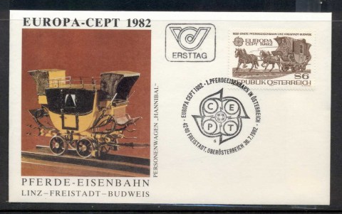 Austria-1982-Europa-History-FDC