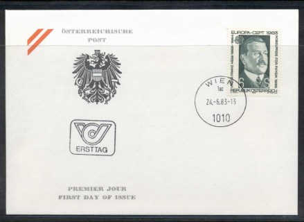 Austria-1983-Europa-Human-Genius-FDC