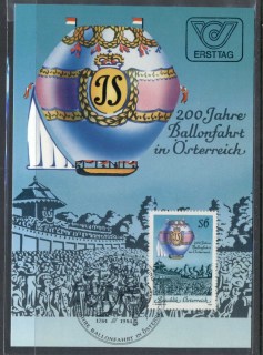 Austria-1984-Balloon-Flight-Bicentenary-Maxicard