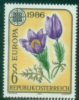 Austria-1986-EUROPA-Stamps-Nature-Conservation-MUH