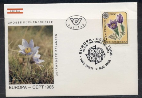 Austria-1986-Europa-Environment-FDC