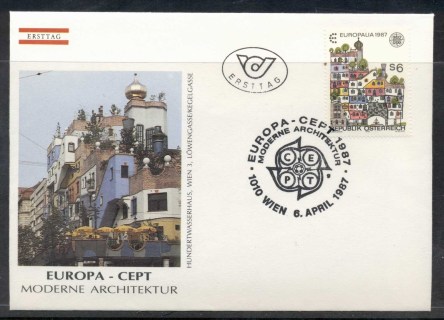 Austria-1987-Europa-Architecture-FDC