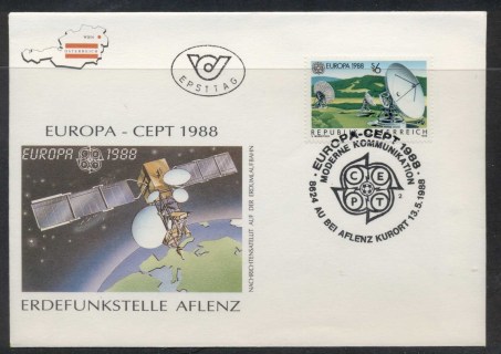 Austria-1988-Europa-Transport-Communication-FDC